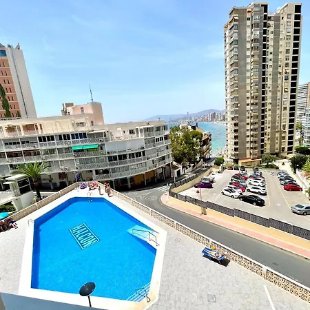 Apartamento La Perla Seaview & Pool Levante Benidorm