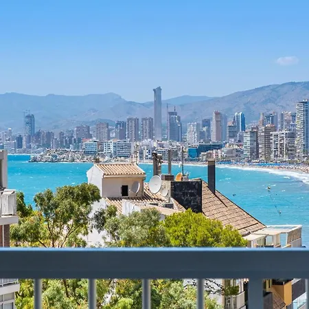 La Perla Seaview & Pool Levante 아파트 베니돔